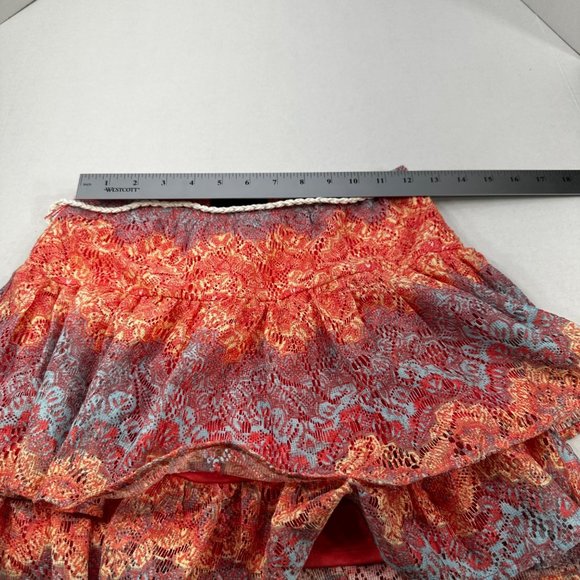 Amy Byer Girl's Sz Large 14 Skirt And Top Set Lined Ruffled Red Festive Preowned - Picture 13 of 16